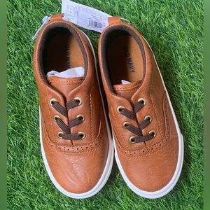 Toddler Boys Faux-Leather Lace Up
Oxford Sneakers